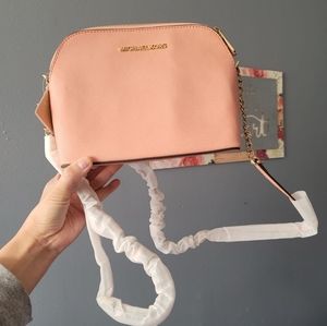 Michael Kors leather crossbody bags "CINDY" PALE PINK